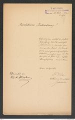 k.k. naturhistorisches Hofmuseum, Intendanzakten 1885-1896 (Hauer), Aktenzahl Z.271/1892, Seite 1